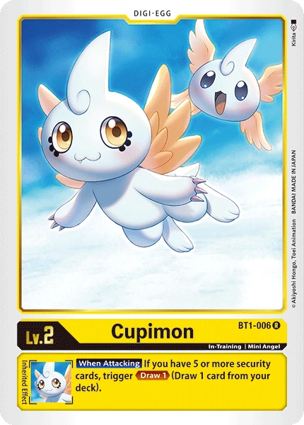 Digimon Kartenspiel Sammelkarte BT1-006 Cupimon