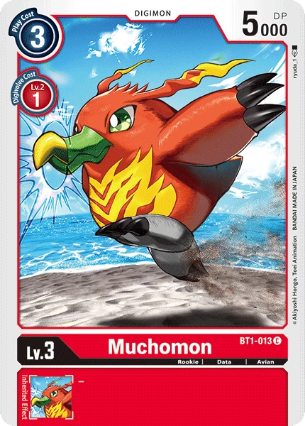 Digimon Kartenspiel Sammelkarte BT1-013 Muchomon