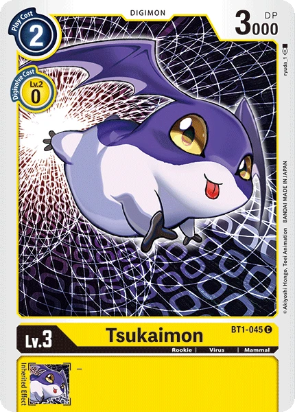 Digimon Kartenspiel Sammelkarte BT1-045 Tsukaimon