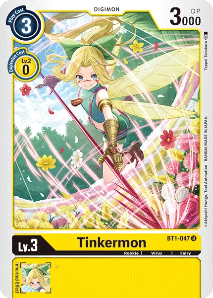 Digimon Kartenspiel Sammelkarte BT1-047 Tinkermon