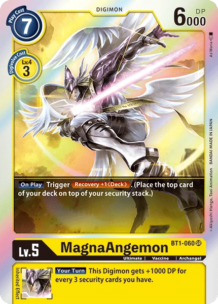 Digimon Kartenspiel Sammelkarte BT1-060 MagnaAngemon