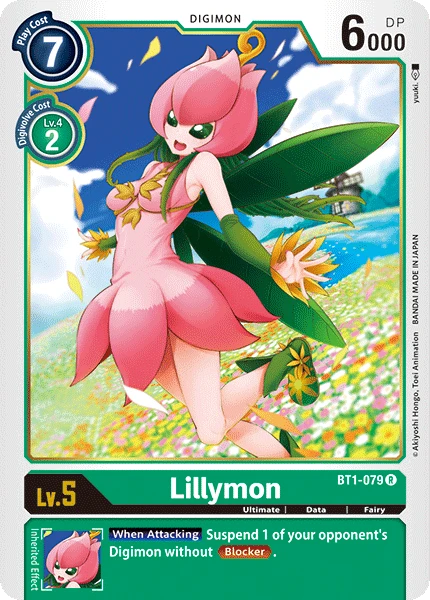Digimon Kartenspiel Sammelkarte BT1-079 Lillymon