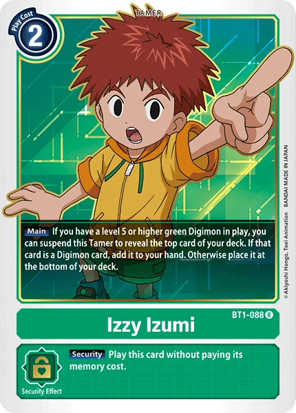 Digimon Kartenspiel Sammelkarte BT1-088 Izzy Izumi