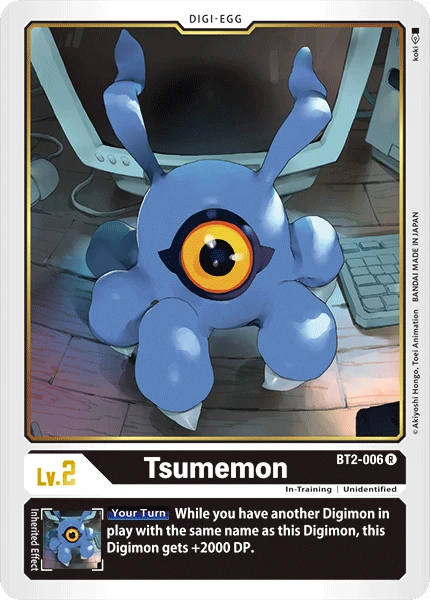 Digimon Kartenspiel Sammelkarte BT2-006 Tsumemon