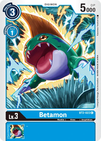 Digimon Kartenspiel Sammelkarte BT2-022 Betamon