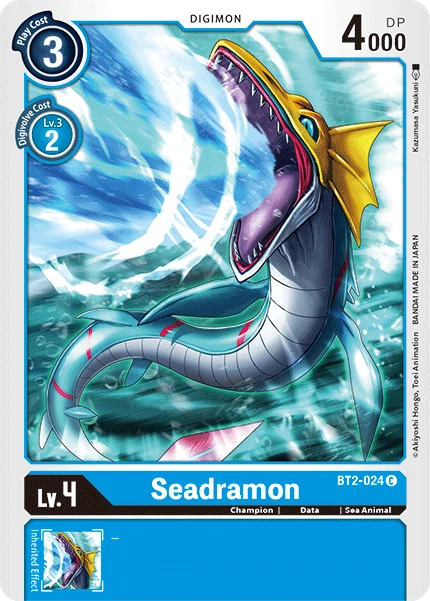 Digimon Kartenspiel Sammelkarte BT2-024 Seadramon