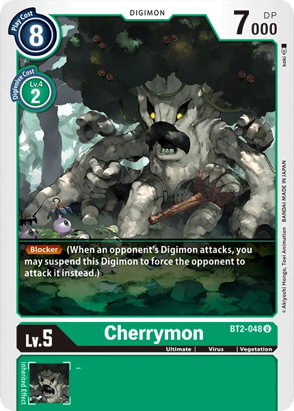 Digimon Kartenspiel Sammelkarte BT2-048 Cherrymon