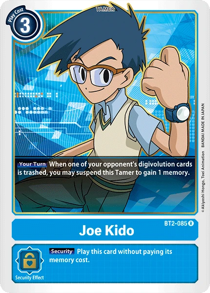 Digimon Kartenspiel Sammelkarte BT2-085 Joe Kido