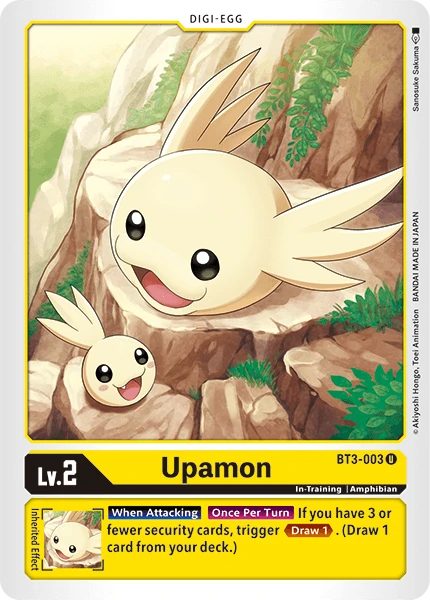 Digimon Kartenspiel Sammelkarte BT3-003 Upamon