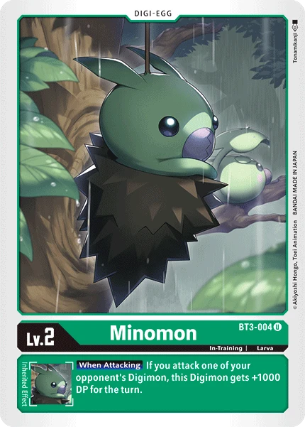Digimon Kartenspiel Sammelkarte BT3-004 Minomon