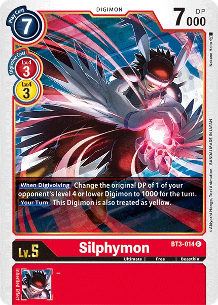 Digimon Kartenspiel Sammelkarte BT3-014 Silphymon
