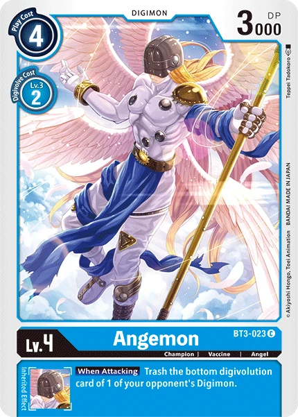 Digimon Kartenspiel Sammelkarte BT3-023 Angemon