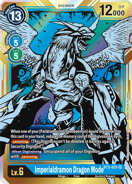 Digimon Kartenspiel Sammelkarte BT3-031 Imperialdramon Dragon Mode alternatives Artwork 1