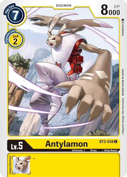 Digimon Kartenspiel Sammelkarte BT3-038 Antylamon