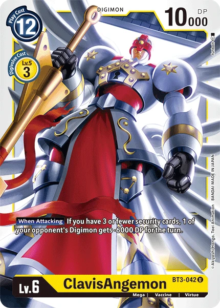 Digimon Kartenspiel Sammelkarte BT3-042 ClavisAngemon