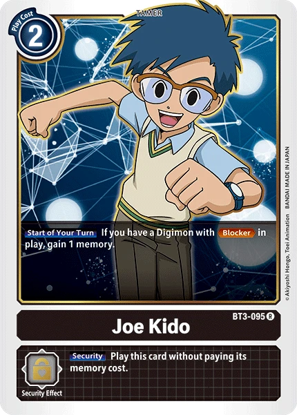 Digimon Kartenspiel Sammelkarte BT3-095 Joe Kido