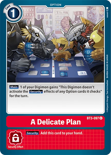 Digimon Kartenspiel Sammelkarte BT3-097 A Delicate Plan
