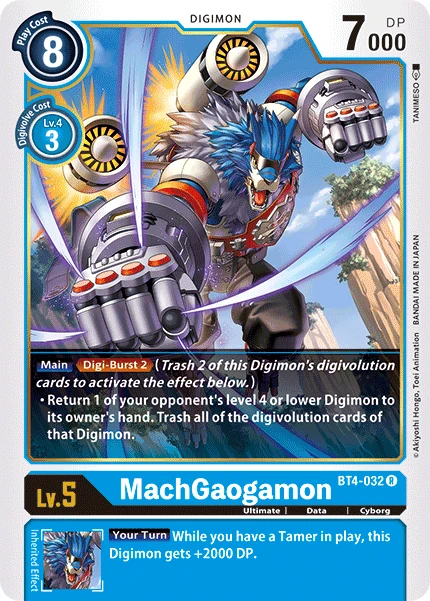 Digimon Kartenspiel Sammelkarte BT4-032 MachGaogamon