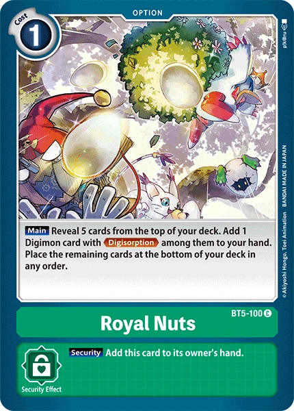 Digimon Kartenspiel Sammelkarte BT5-100 Royal Nuts