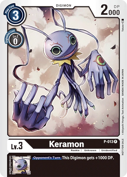 Digimon Kartenspiel Sammelkarte P-013 Keramon