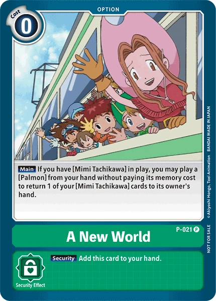 Digimon Kartenspiel Sammelkarte P-021 A New World