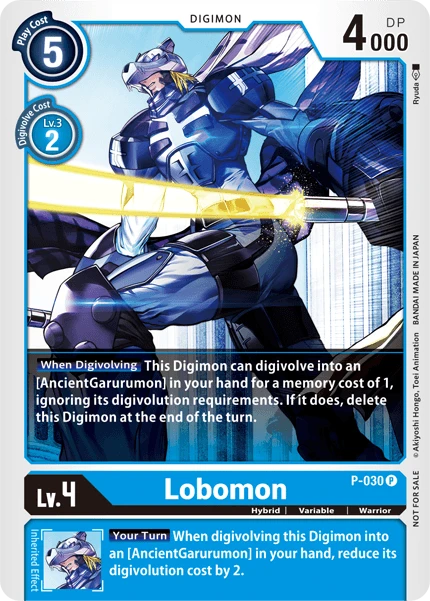 Digimon Kartenspiel Sammelkarte P-030 Lobomon
