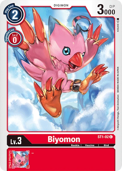 Digimon Kartenspiel Sammelkarte ST1-02 Biyomon