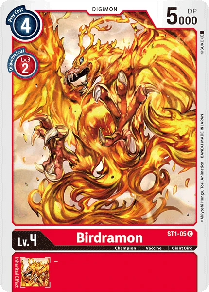 Digimon Kartenspiel Sammelkarte ST1-05 Birdramon