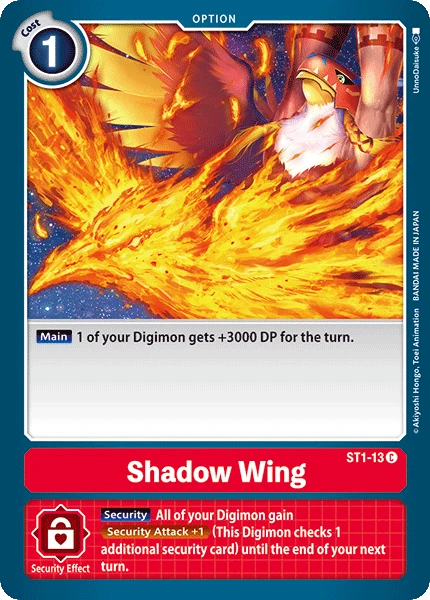 Digimon Kartenspiel Sammelkarte ST1-13 Shadow Wing