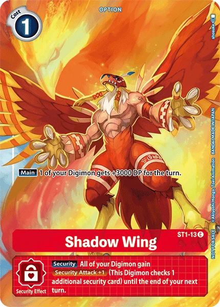 Digimon Kartenspiel Sammelkarte ST1-13 Shadow Wing alternatives Artwork 1