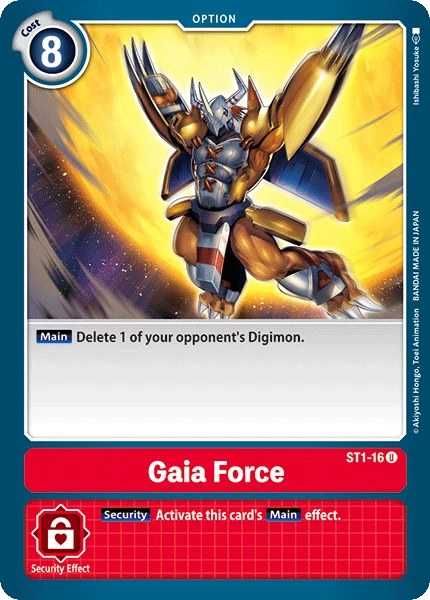 Digimon Kartenspiel Sammelkarte ST1-16 Gaia Force