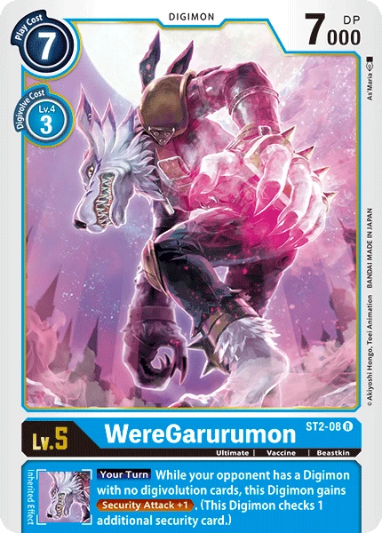 Digimon Kartenspiel Sammelkarte ST2-08 WereGarurumon