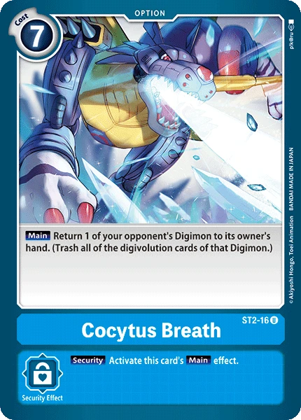 Digimon Kartenspiel Sammelkarte ST2-16 Cocytus Breath