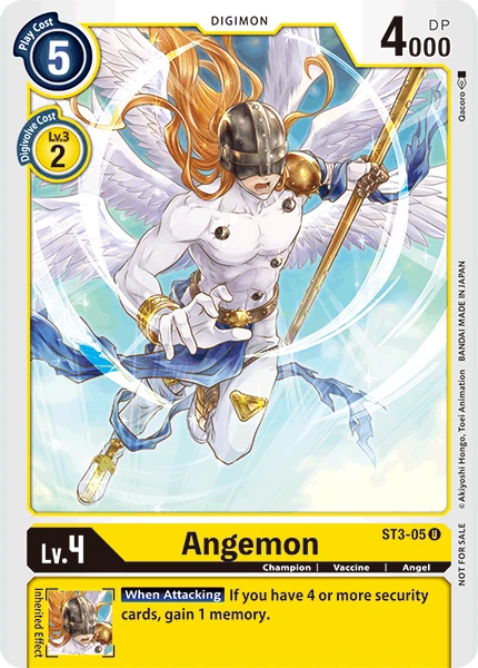 Digimon Kartenspiel Sammelkarte ST3-05 Angemon alternatives Artwork 1