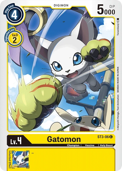 Digimon Kartenspiel Sammelkarte ST3-06 Gatomon