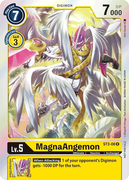 Digimon Kartenspiel Sammelkarte ST3-08 MagnaAngemon alternatives Artwork 1