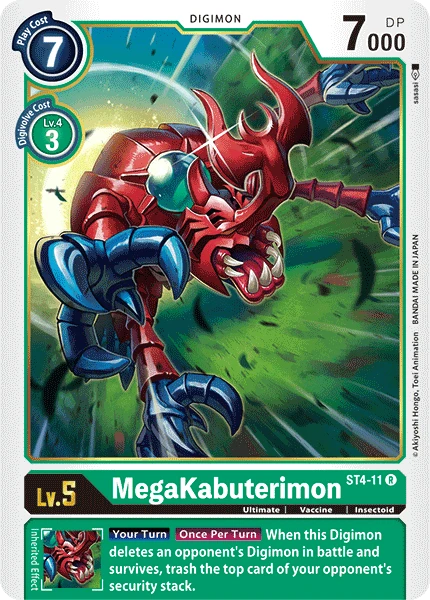 Digimon Kartenspiel Sammelkarte ST4-11 MegaKabuterimon