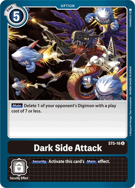 Digimon Kartenspiel Sammelkarte ST5-16 Dark Side Attack