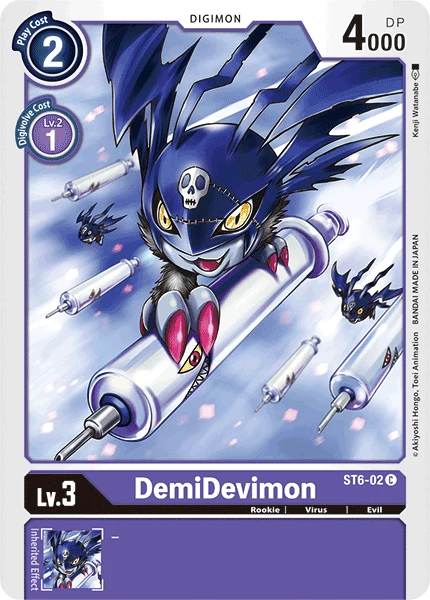 Digimon Kartenspiel Sammelkarte ST6-02 DemiDevimon