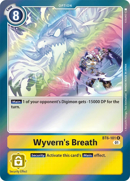 Digimon Kartenspiel Sammelkarte BT6-101 Wyvern's Breath