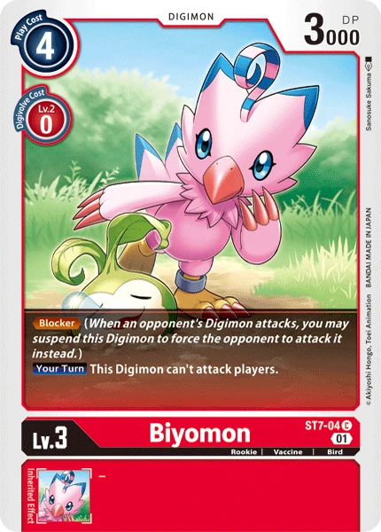 Digimon Kartenspiel Sammelkarte ST7-04 Biyomon