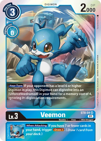 Digimon Kartenspiel Sammelkarte ST8-04 Veemon