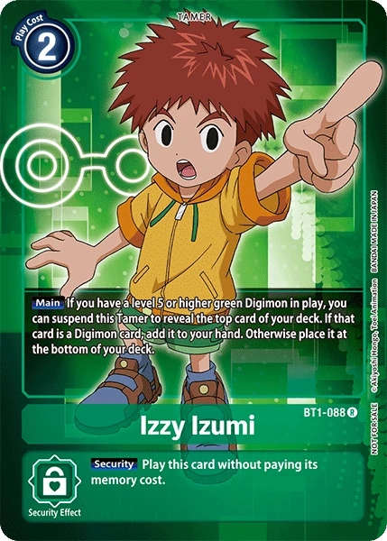 Digimon Kartenspiel Sammelkarte BT1-088 Izzy Izumi alternatives Artwork 2