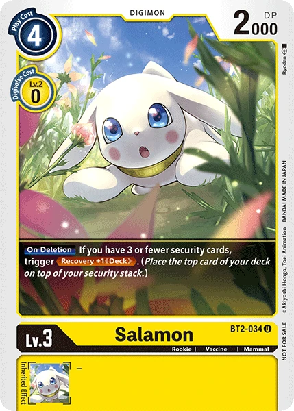 Digimon Kartenspiel Sammelkarte BT2-034 Salamon alternatives Artwork 1