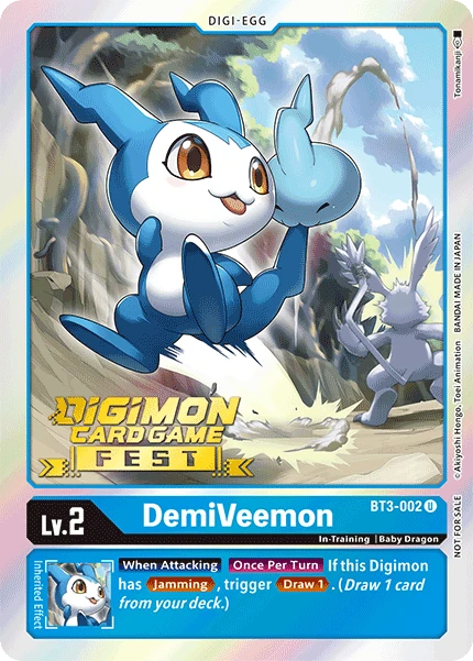 Digimon Kartenspiel Sammelkarte BT3-002 DemiVeemon alternatives Artwork 1