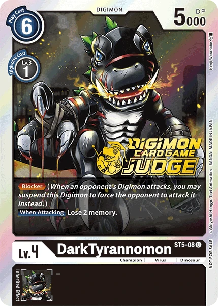 Digimon Kartenspiel Sammelkarte ST5-08 DarkTyrannomon alternatives Artwork 1