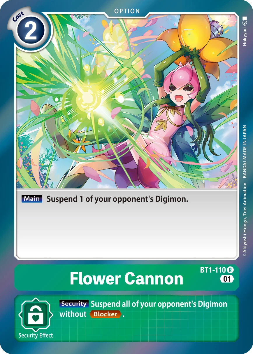 Flower Canon Alt-Art Digimon Card Game
