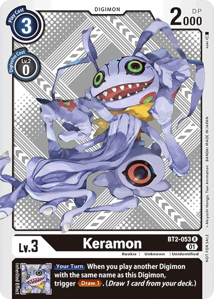 Digimon Card Game Sammelkarte BT2-053 Keramon alternatives Artwork 2