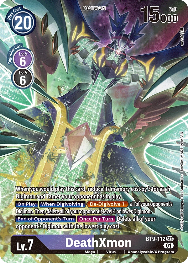 Digimon Card Game Sammelkarte BT9-112 DeathXmon alternatives Artwork 1