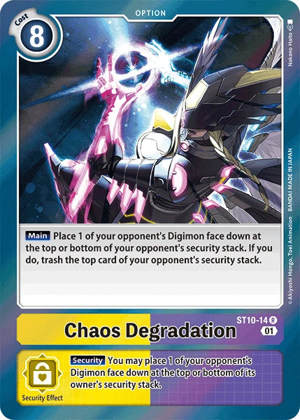 Digimon Card Game Sammelkarte ST10-14 Chaos Degradation
